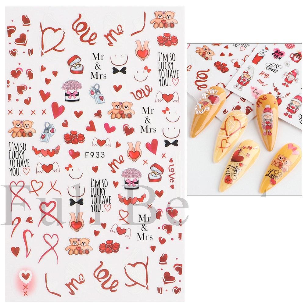 Nail Sticker 3D Liner Dark Butterfly Skull Flower Transfer Beautiful Decals Decoration Nail Art Accessories DIY Design