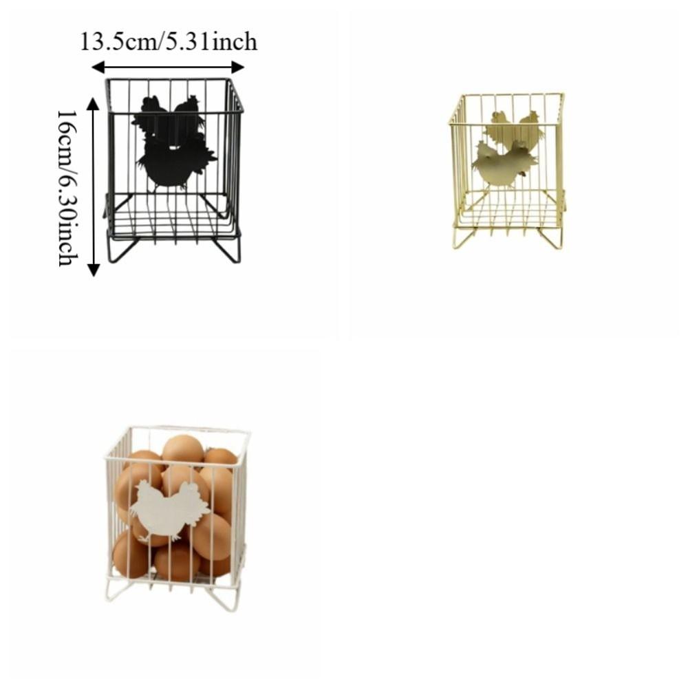 Rustic Egg Gathering Basket Sturdy Candy Storage Basket Hen Pattern Storage Basket Kitchen