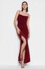 Women's Fashion New Evening Dress & Graduation Dress Black Knitted Long Evening Dress