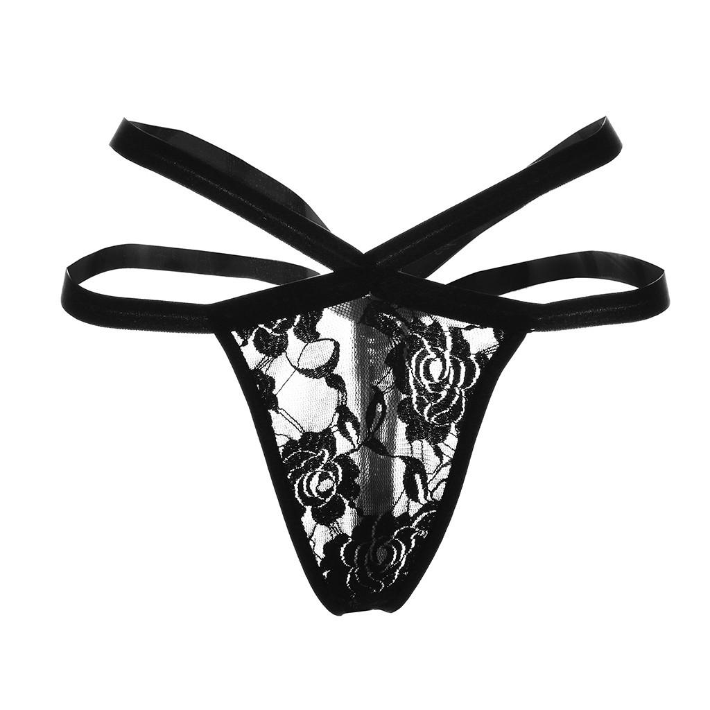 Women Sexy Lingerie G-string Mesh Briefs UnderwearT String Thongs