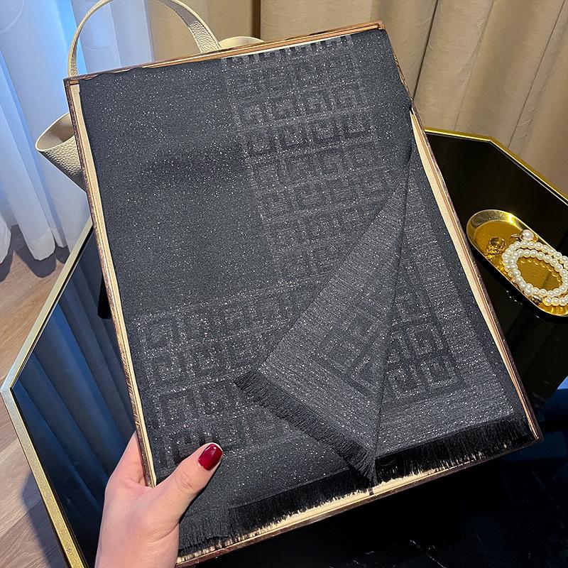 Новый весенний искусственный шелковый шарф для женщин, модная шаль, высококачественная элегантная шаль, хлопковый универсальный шелковый шарф с щупальцами