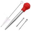 Flavor Needle BBQ Meat Syringe Marinade Turkey Baster Needle Set Kitchen Cooking Pork Steak Meat Sauces Barbecue Seasoning Tool