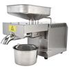 Automatic Oil Press Stainless Steel Cereals Hot Cold Oil Expeller Commercial Household ProcessorUS