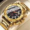 VA VA VOOM Chronograph Watch For Men Calendar Luminous Waterproof Man Clock Male Luxury Stainless Steel Men Quartz Watches Reloj
