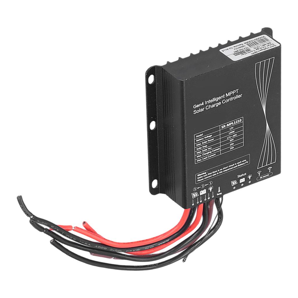 12 В 10 А 130 Вт MPPT Солнечный контроллер заряда Регулятор разряда Защита IP67 для бытового автофургона лодки