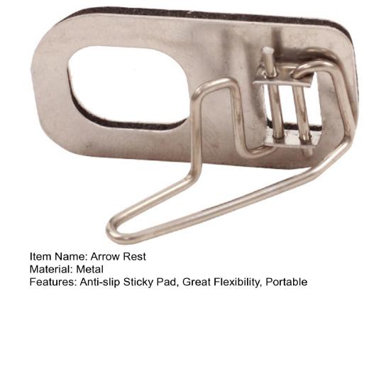 Arrow Rest Archery Great Flexibility Stable Portable Anti-slip Sticky Pads Right or Left Hand Rests Hunting Shoot Targeting Bow Accessories for