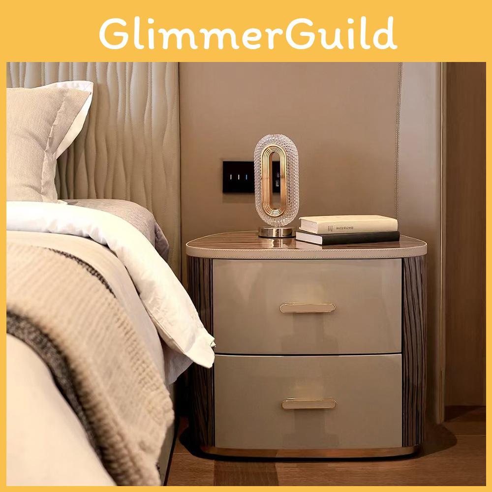 Elegant Water Crystal Night Light With Touch Control For Bedroom And Living Room Decor