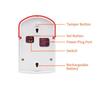 CPVAN Outdoor Wireless Siren 433Mhz Loudspeaker 120dB higt decibel Waterproof Strobe Siren EU plug For Home Burglar Alarm system