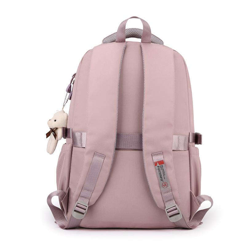 Двухслойные школьные ранцы большой вместимости для младших школьников, нейлоновые водонепроницаемые многофункциональные рюкзаки, свежая милая сумка для девочек средней школы