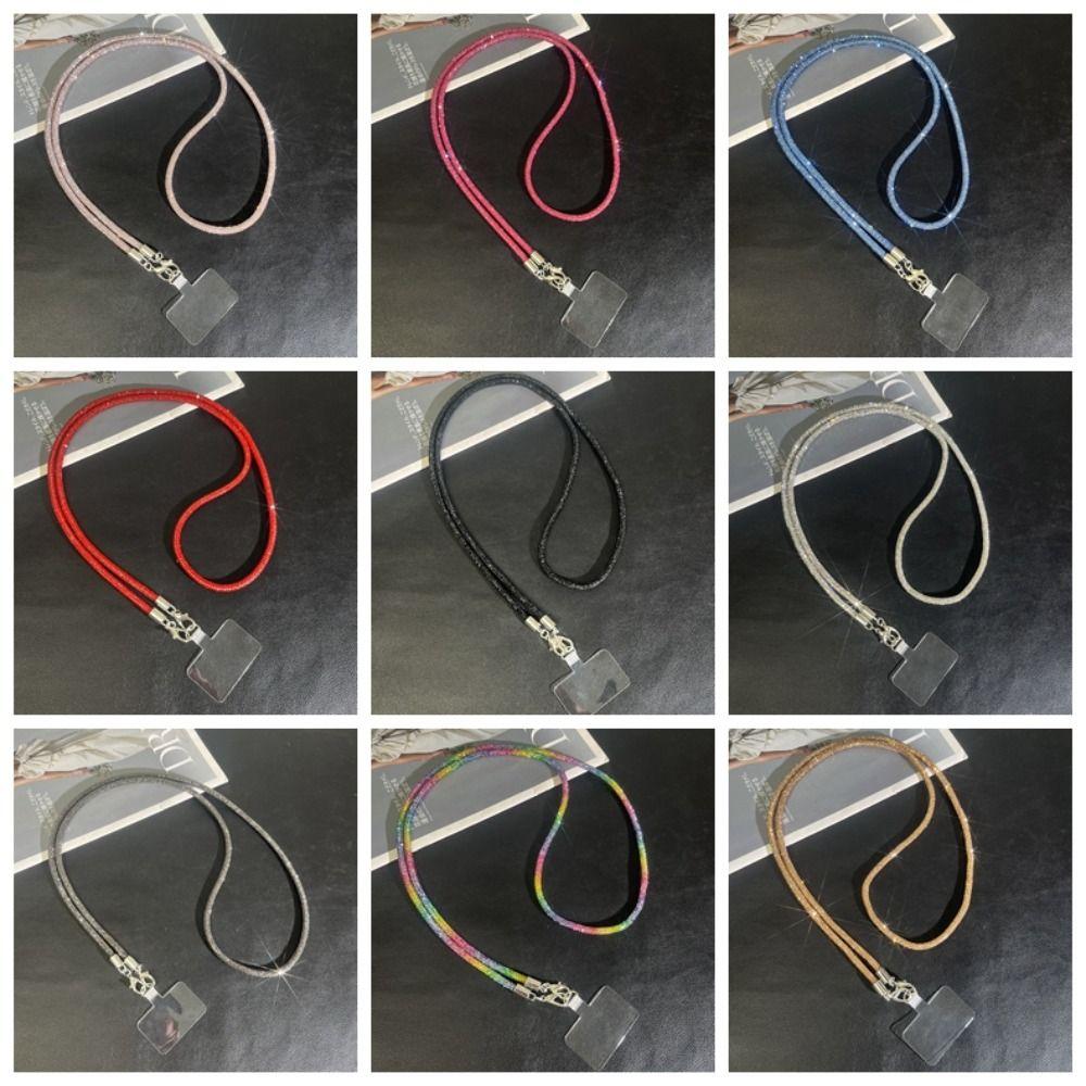 Подвесной шнур, блестящий шнурок для телефона со стразами, длинная цепочка для мобильного телефона для женщин/леди/девушек