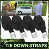 4PCS 4.5m X 25mm Heavy Duty Lashing Straps Cargo Luggage Tie Down Cam Buckle Roof Rack Motorcycle Bike Car Kayak Surfboards Tool