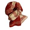 Fair Island scarf women's autumn and winter new snowflake knitted double-sided warm scarf versatile thickened scarf Korea