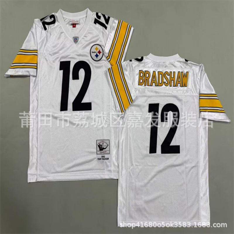 Pittsburgh Steelers Retro NFL Football Jersey Men Cotton Team Sport Uniform Fan Wear