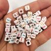 100 Pcs/lot Acrylic Beads Letter Bead Jewelry Finding For DIY Necklace Bracelet 6mm Fashion Wholesale High-quality New