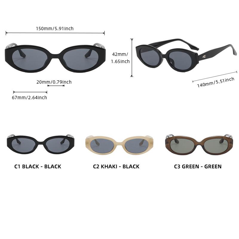Fashion Oval Women Sunglasses Classic Cat Eye Ladies Sun Glasses Trendy Outdoor Travelling Shades