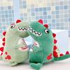Cute Green Dinosaur Plush Keychain Pendant Charm