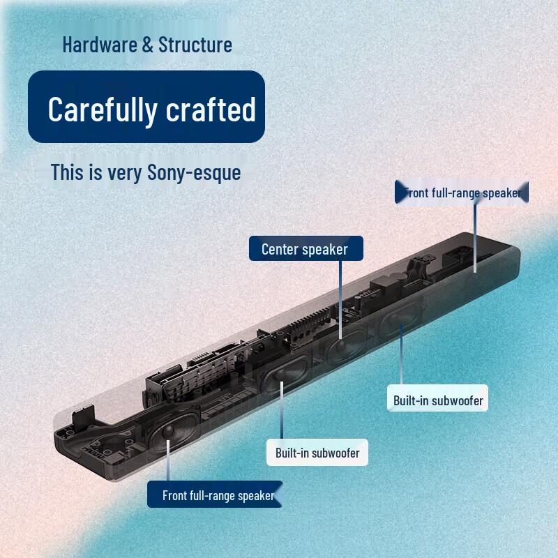Sony HT-A3000 Dolby Atmos Home Theater System with Subwoofer and Rear Speakers