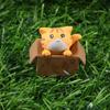 Garden Decoration PVC Kitten Cartoon Ornament Small Statue Poor Box Cat Car Figurine Kitty Model
