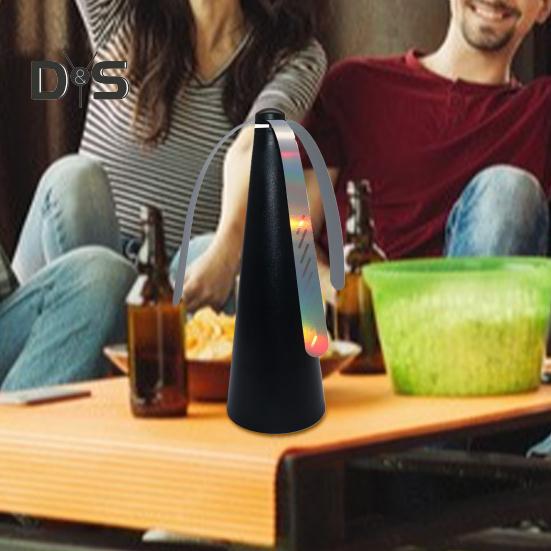 Вентилятор для отпугивания мух со светоотражающей полосой для кемпинга на открытом воздухе, рыбалки, пикника, настольный вентилятор для еды в помещении, портативный бесшумный складной вентилятор для отпугивания мух