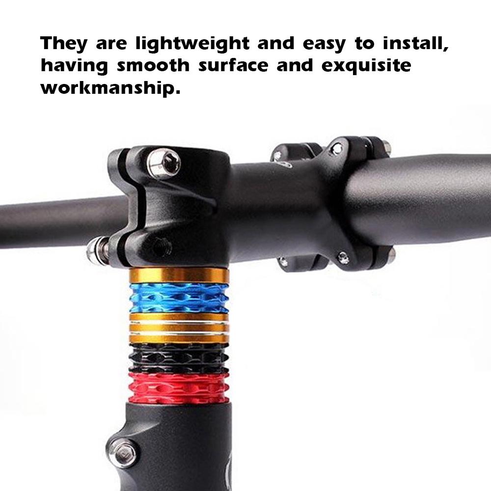 4pcs set Aluminum Bike Headset Washer Mountain Bicycle Front Fork Washer Bike Stem Handlebar Spacers Rings Gasket