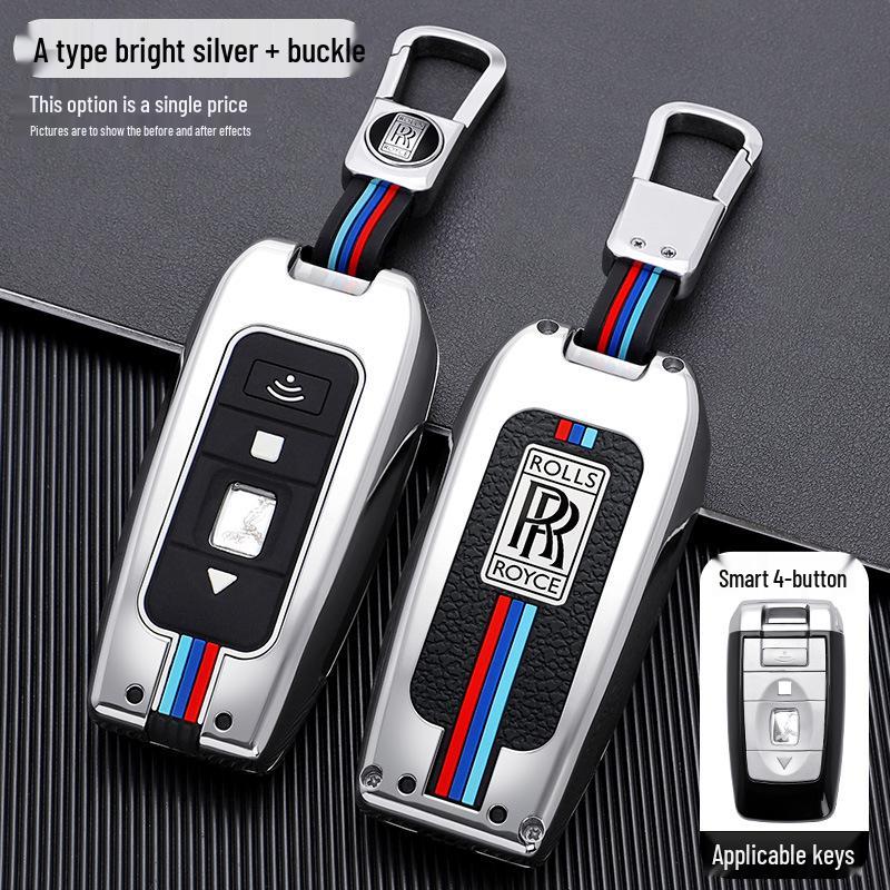 Metal Key Case for Rolls-Royce: Ghost, Cullinan, Phantom, Wraith, Dawn