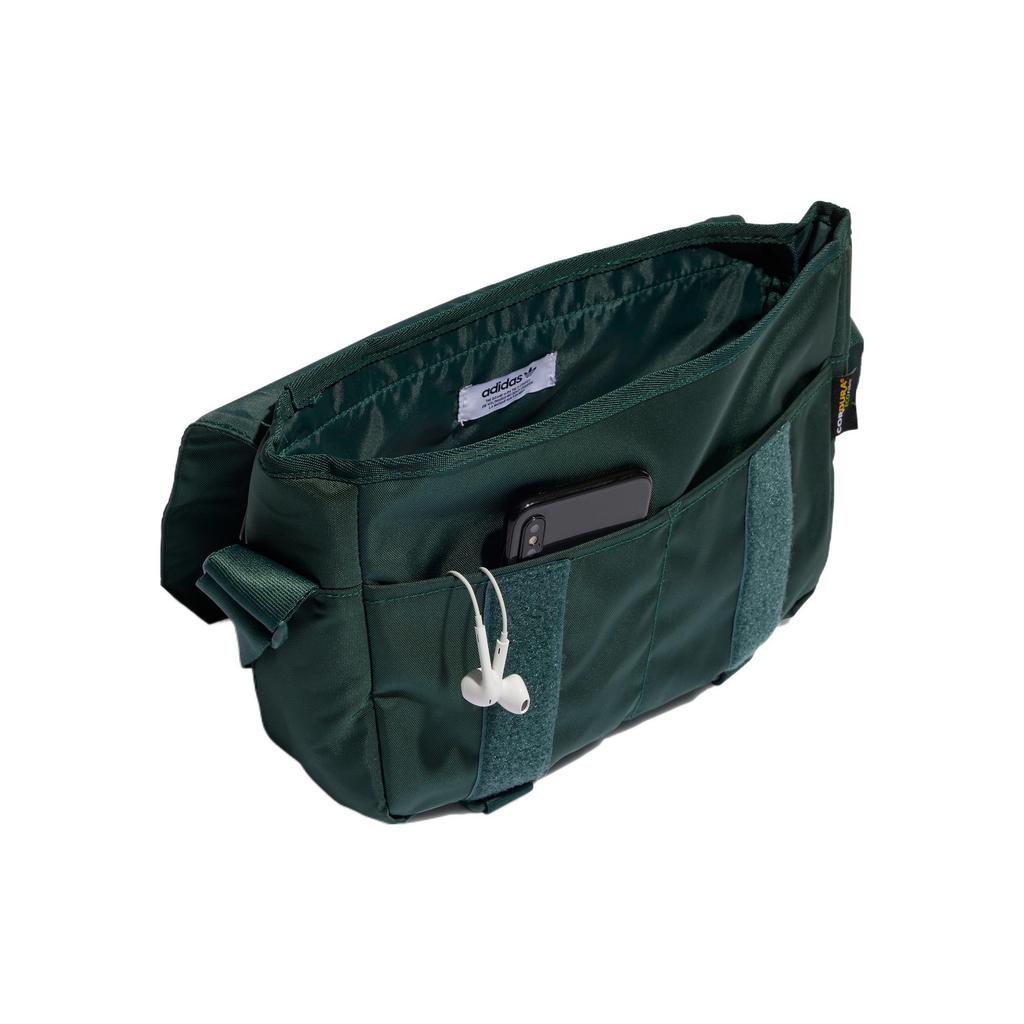 New Adidas Originals Recycled Material Polyamide Sports Bag Messenger Bag Crossbody Bag Shoulder Bag Unisex Mineral Green HL6696