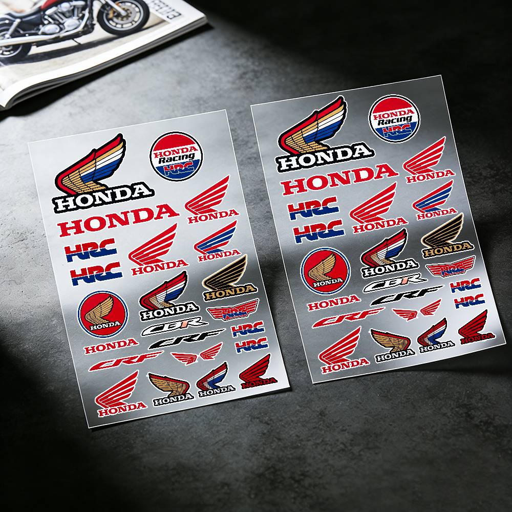 For Honda Waterproof Reflective Motorbike Stickers Easy Peel Removable Decals for Motorcycle CarFA1