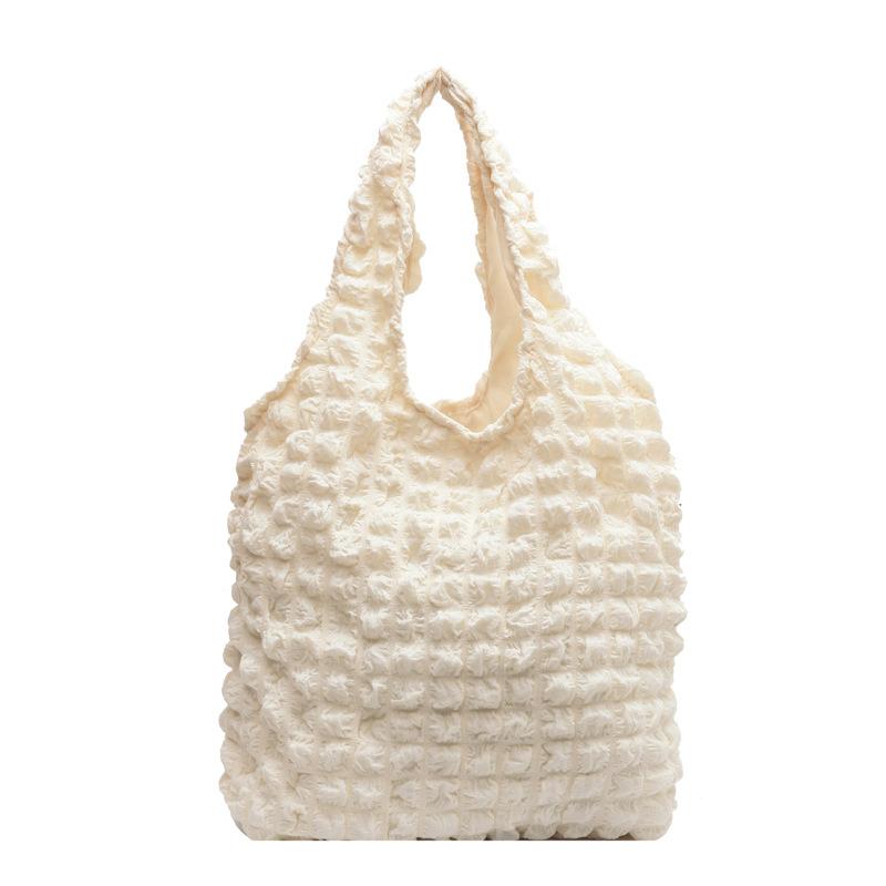 Сумка-облако для девочек Heart Folds Puff, женская, студенческая, через плечо, подмышечная сумка, большая вместимость, простая сумка