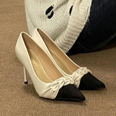 Пикантная женская обувь на высоком каблуке, модные сандалии на мелкой шпильке с острым носком, сезон: весна–лето, новое платье, вечерние женские туфли-лодочки Mujer