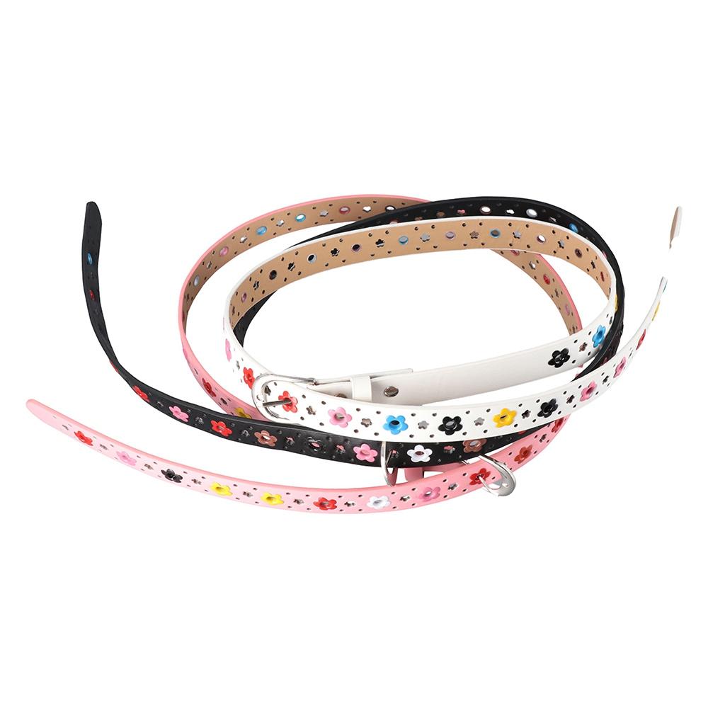 Girls Unisex Kids Hollow Butterfly Flowers Children Belt Adjustable Belts Waist Belt Waistband