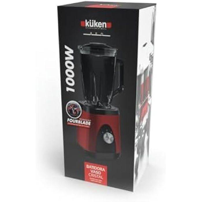 Стеклянный блендер 1,5 л 1000 Вт KUKEN Красный