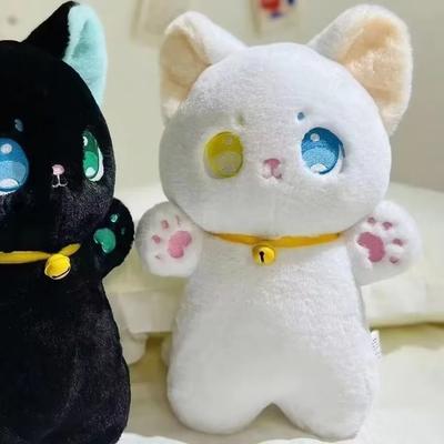 25 см черно-белая плюшевая игрушка с изображением кота, чучела, куклы Патунг, детские игрушки, подарки, подарки на Хэллоуин, игрушки для детей, девочек