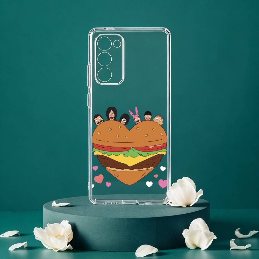 Чехол для телефона B-Bob's B-Burgers-RS для Samsung Galaxy S24 S25 S23 S22 S21 Plus S24 S25 Прозрачный чехол