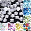 Support Fan Sticker Drill Rhinestone Flat Bottom Drill Nail Drill Sticker Face Bright Drill Diy Glass Round Diamond Color Diamond Small Diamond