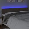 VidaXL LED Headboard Bedroom Furniture Double Bed Accessory Head of Bed Frame Interior Taupe 3121622