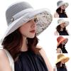 Women Mesh Sun Hats Summer Beach UV UPF Packable Wide Chin Strap