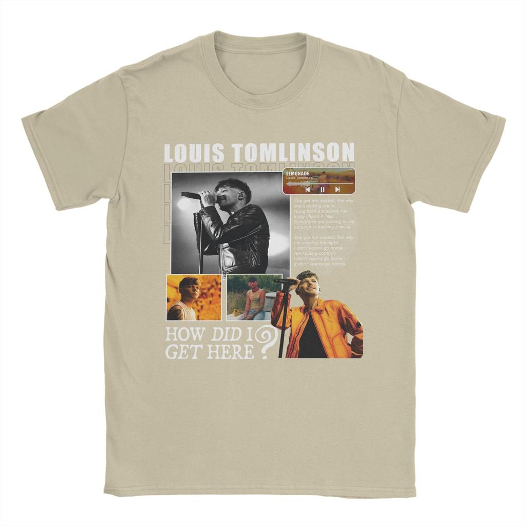 How Did I Get Here Louis Tomlinsons Unisexs T Shirts Vintage Tee Shirt Short Sleeve Crew Neck TShirts Cotton Plus Size Clothing