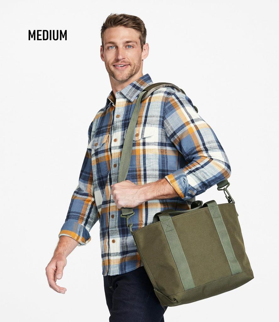 Сумка-шоппер на молнии с плечевым ремнем, средне-зеленая 0STA685000 [LLB] Hunter's