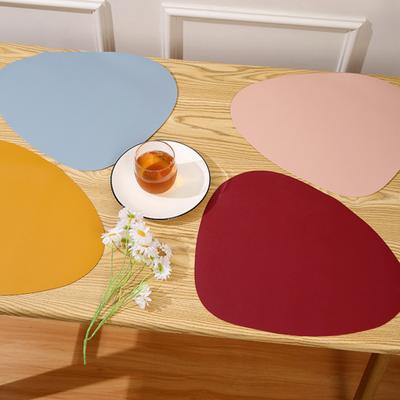 Западный коврик для столовых приборов, цветной овальный дизайн, термостойкий, легко чистящийся кухонный защитный коврик для обеденного стола