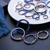 1/2 шт. Высококачественный круглый карабин из титанового сплава, пряжка для ключей, портативный держатель, EDC брелок, кольцо для ключей