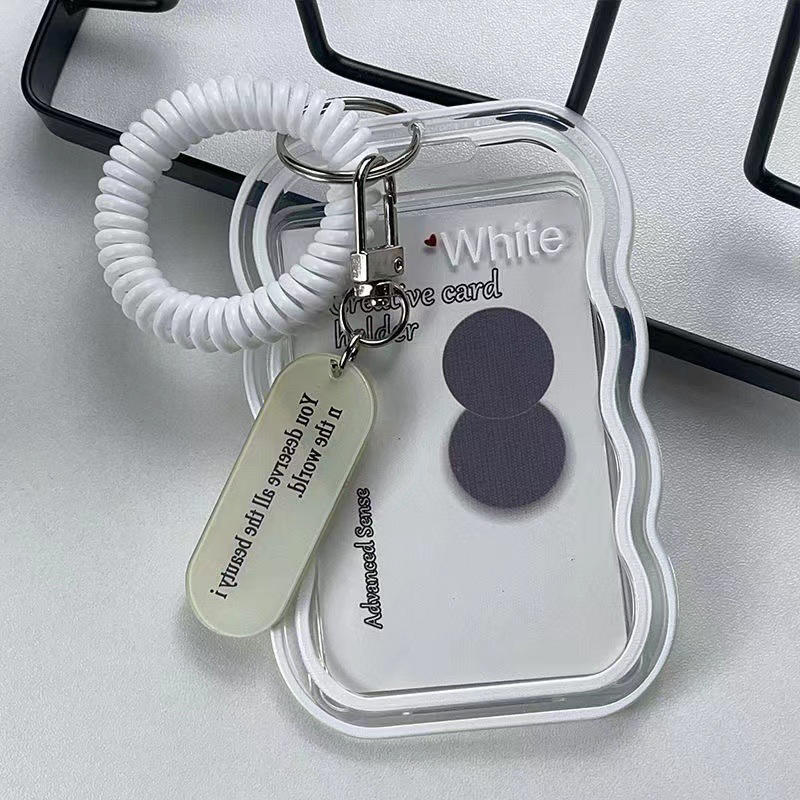 Креативный дизайн Kpop держатель для фотокарточек Прозрачный держатель для карточек Брелок для фото чехлы для автобусных карточек Чехол для студенческих карточек Защитник для фотографий