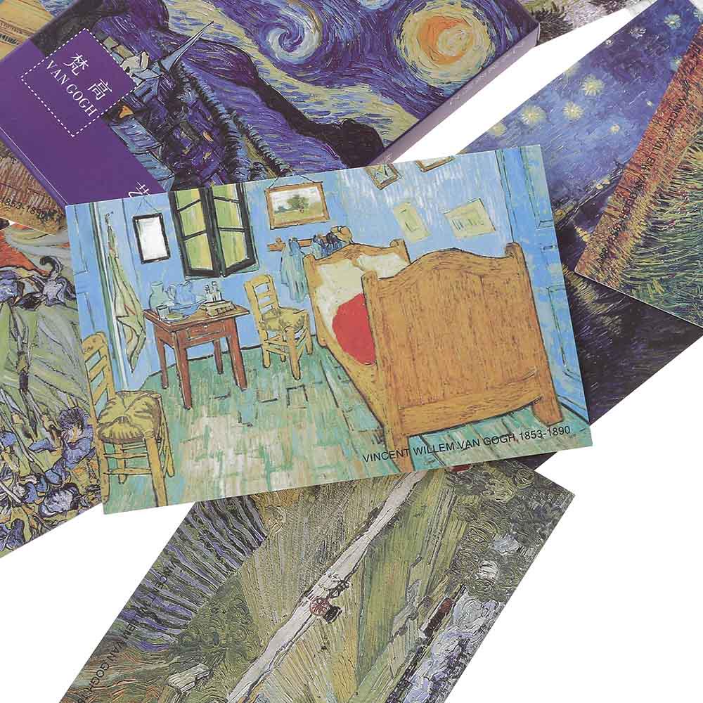PCs/lot Colourful Gift Office & School Supplies New Postcards Retro Bookmark Van Gogh Oil Painting
