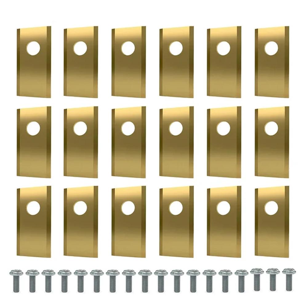 18Pcs Robot Mower Replacement Blade Stainless Steel Mower Cutter Blade Robotic Lawn Mowers Replacement for Worx Landroid