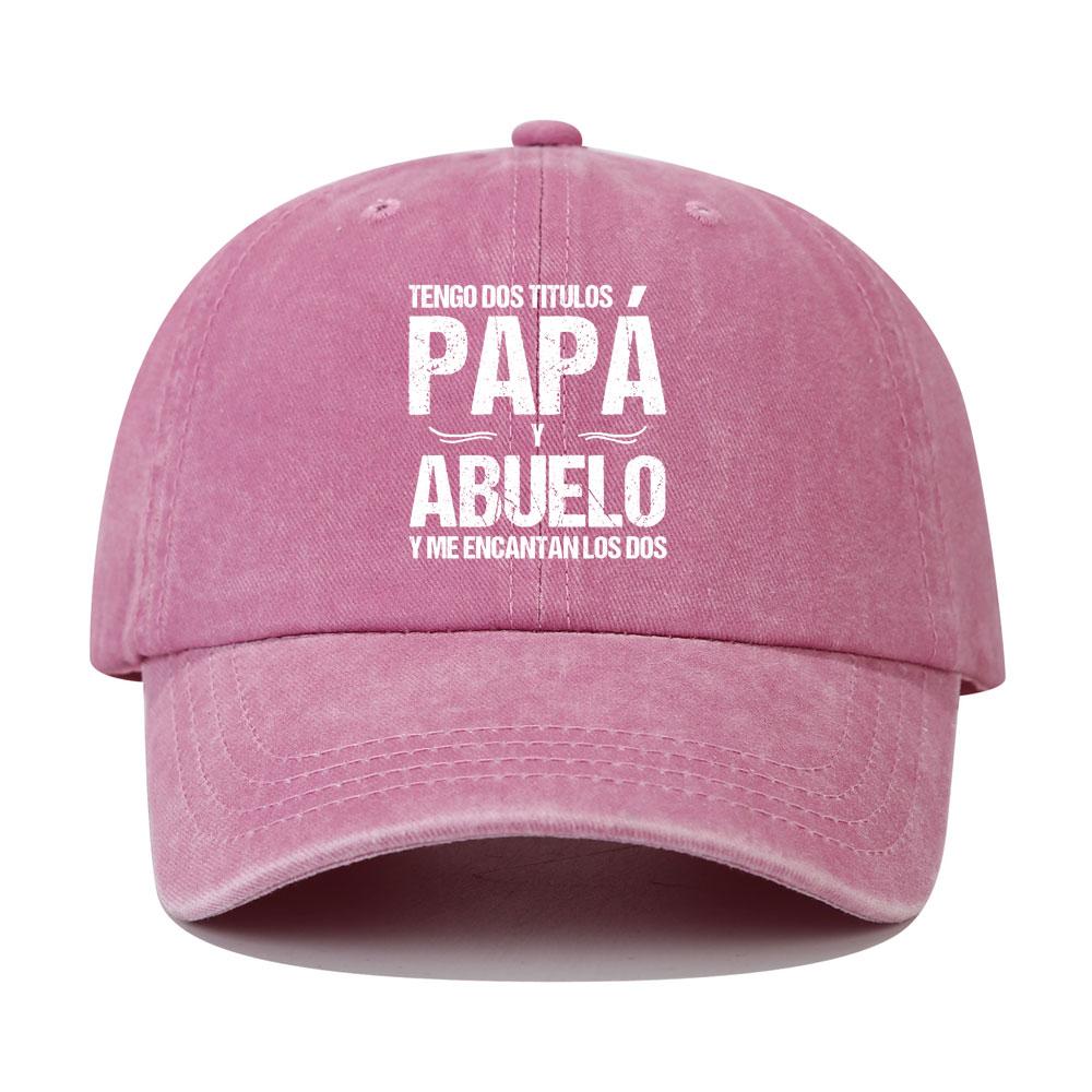 PAPA ABUELO Испанская бейсболка из хлопка с принтом, модная винтажная потертая состаренная кепка для папы, регулируемые спортивные кепки для отдыха на природе