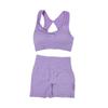 Sports Fitness Yoga Clothing Set Breathable Elastic Shorts Women's Beauty Back Bra Yoga Pants