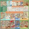 Store Series Mini Scenery Stickers 10 Scenes 33 Sheets 3D Stacking Sticker  Holiday Gifts