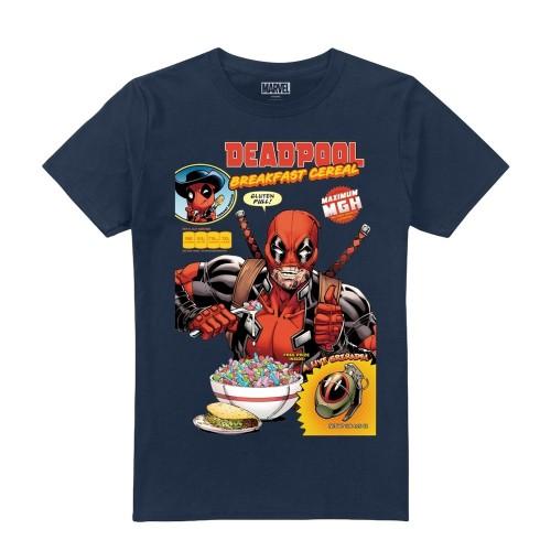 Marvel Mens Deadpool Cereal T-Shirt
