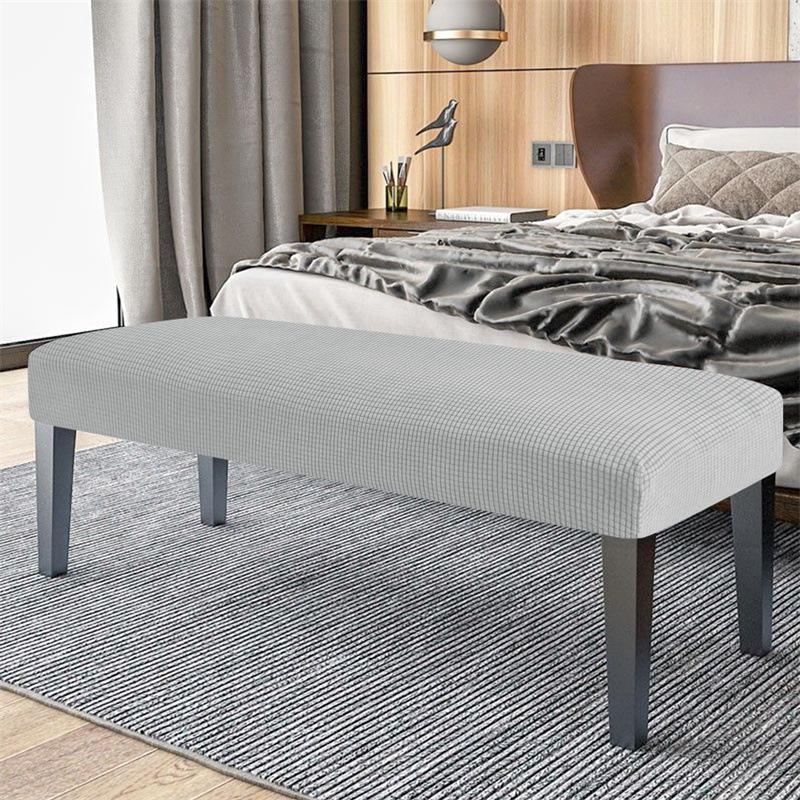 Эластичный велюровый чехол на скамью и пуфик в скандинавском стиле для дома, отеля или пианино