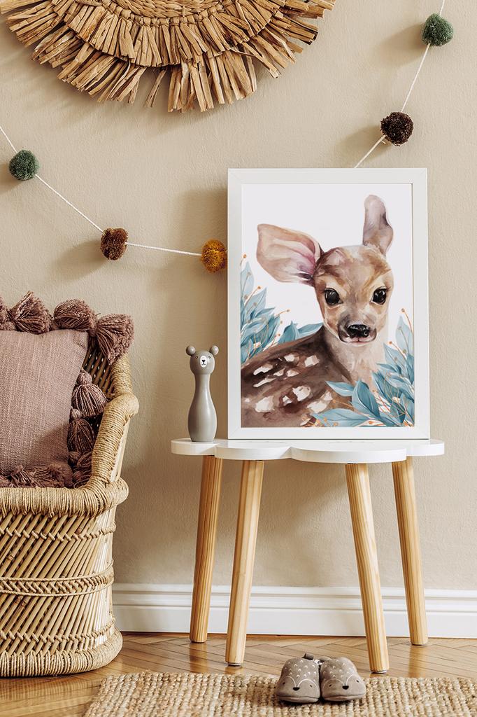 Плакат украшения для детской комнаты косуля