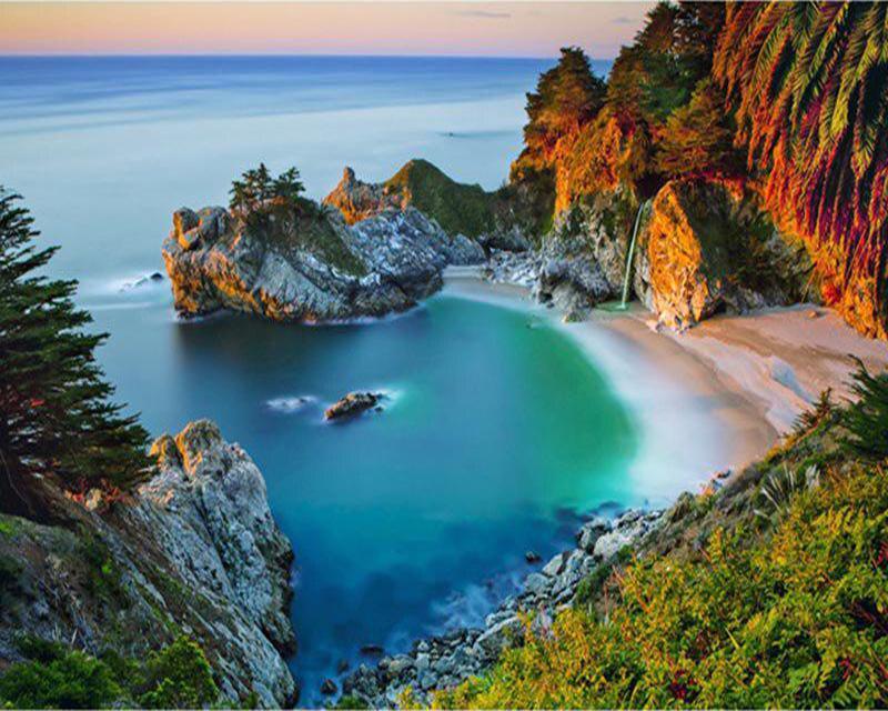 Алмазная картина Проточная вода Деревенский пейзаж Весна 5D Алмазная вышивка Крестиком Собака Животные Фотографии Стразы Мозаика Распродажа Wall Art